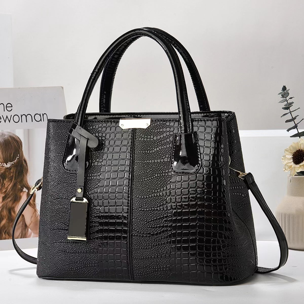 Olivia - Textured Commuter Handbag