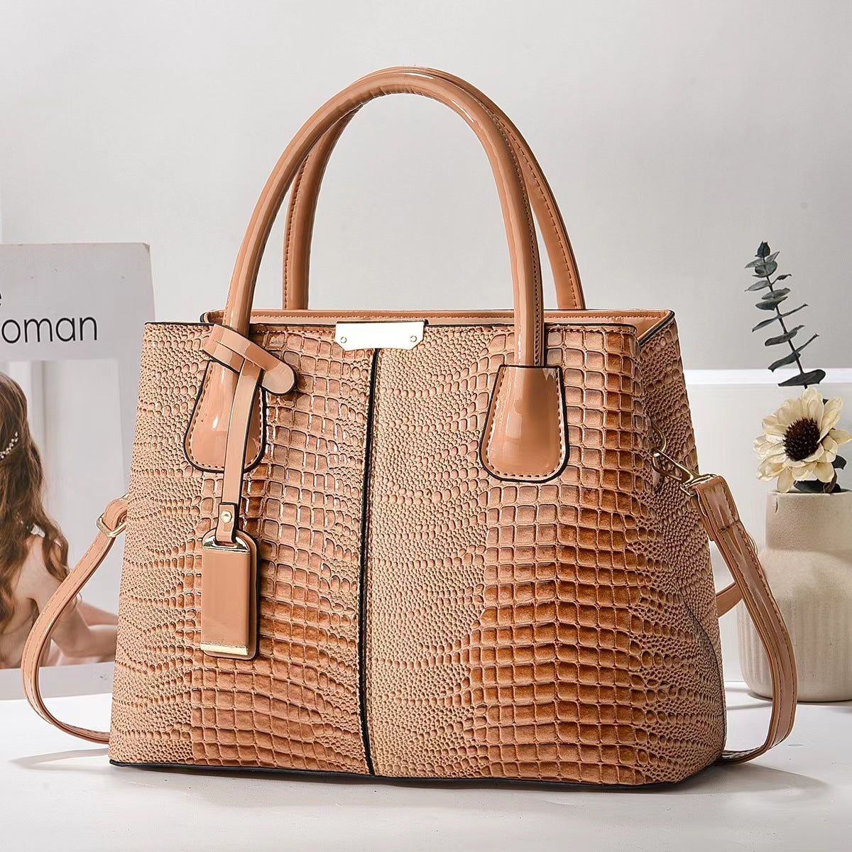 Olivia - Textured Commuter Handbag