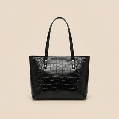 Camila - Croc-Embossed Commuter Tote