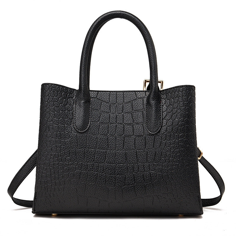 Zara - Croc-Embossed Commuter Tote