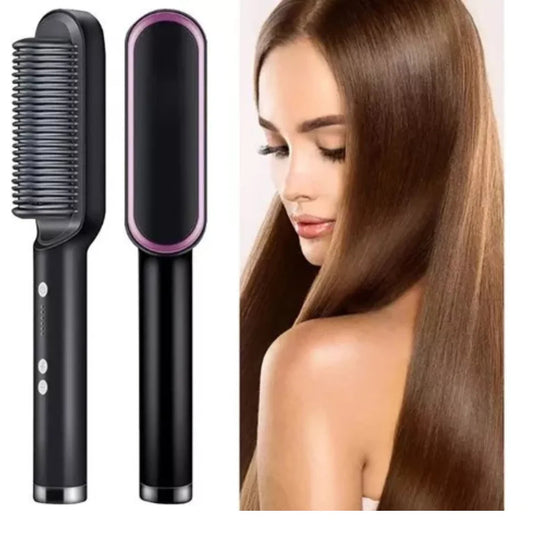 Escova Alisadora de Cabelo (4 Cores)